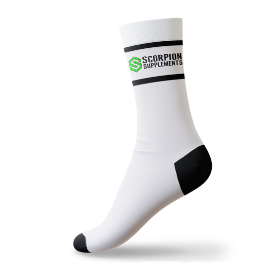 Scorpion Crew Socks - White