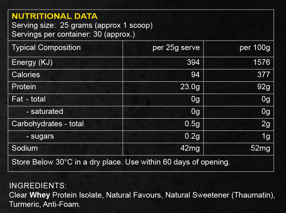 Scorpion Clear Whey Protein Isolate
