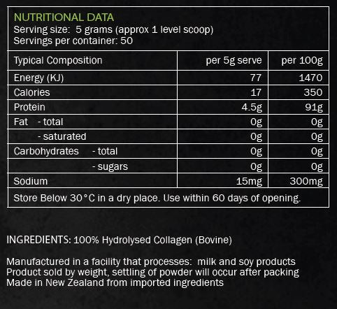 SCORPION HYDROLYSED COLLAGEN 250g