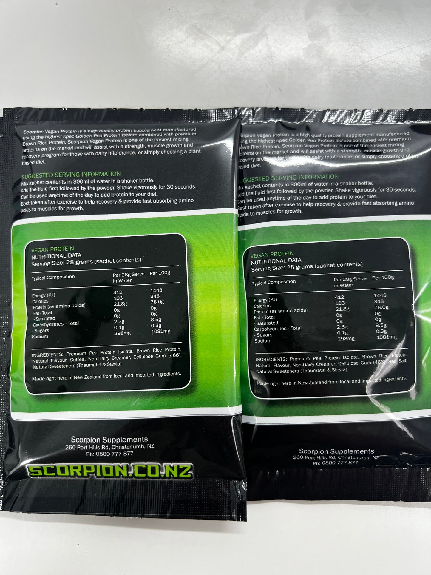 Scorpion Vegan Whey Sample - Single