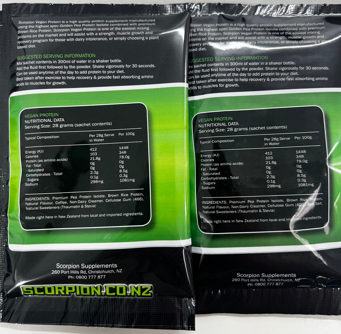 Scorpion Vegan Whey Sample - Single
