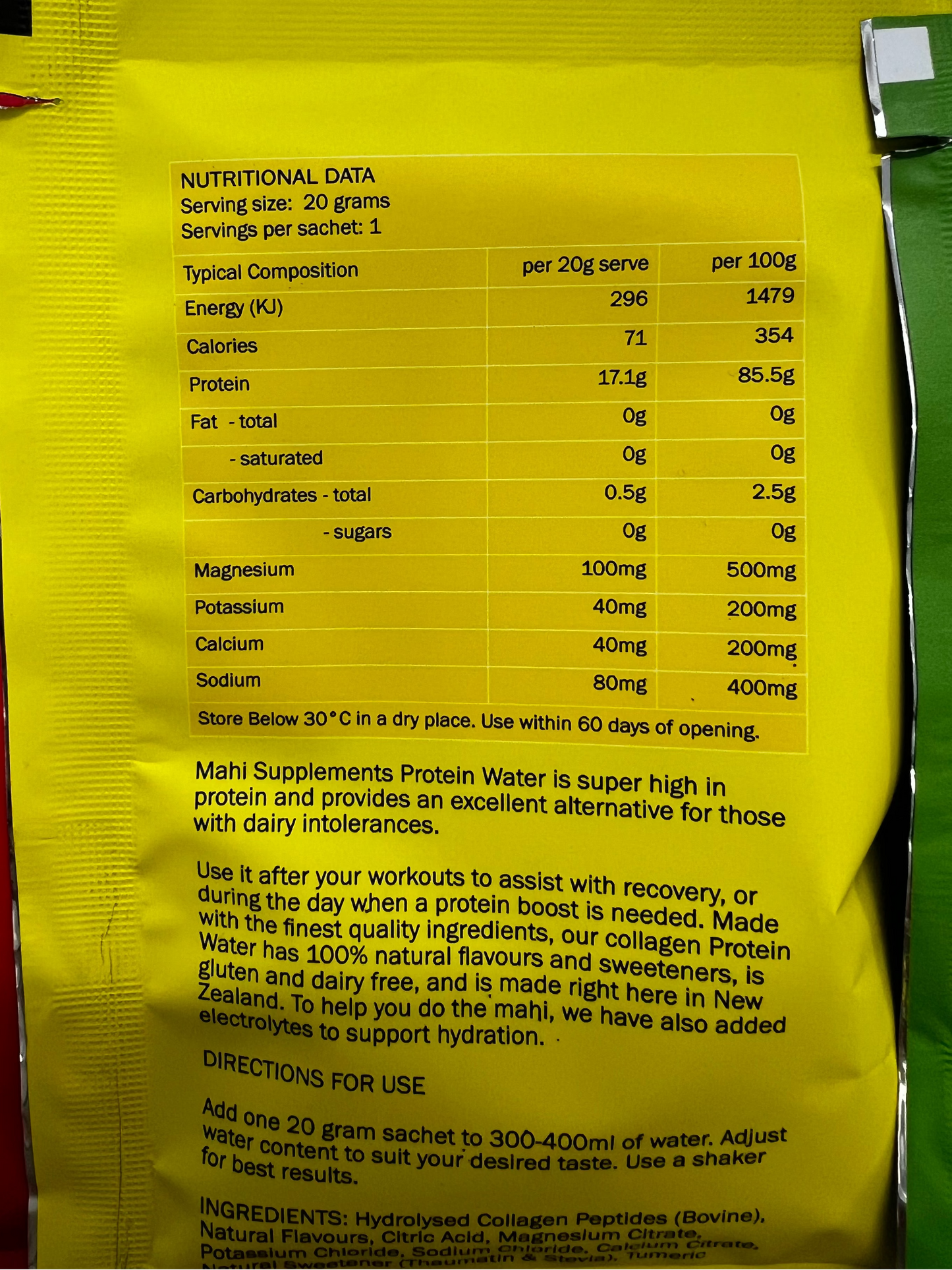 MAHI Protein Water Sample