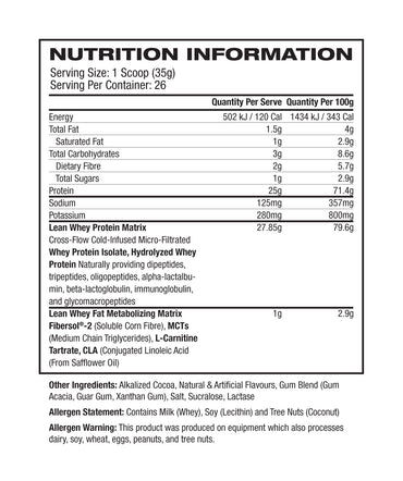 CLEARANCE - Musclesport Lean Whey Iso-Hydro - DATED 05-25