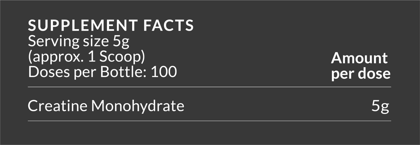 NZ Muscle Creatine Monohydrate 500g