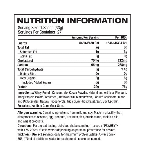 Pro Supps Whey Protein 5LB