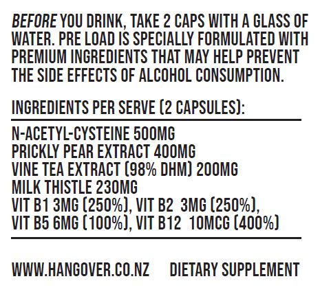 PRE LOAD / NYT CAP COMBO