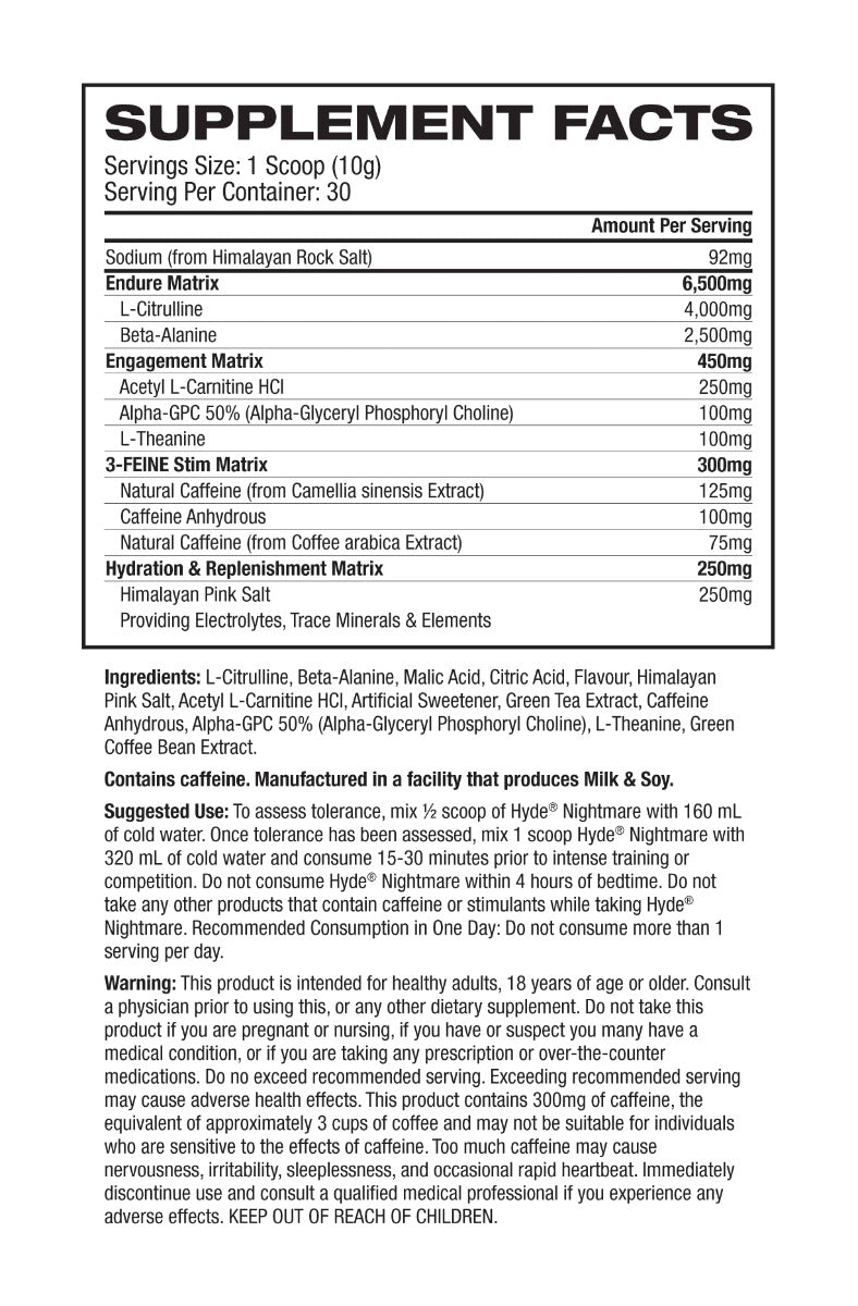 Pro Supps Hyde - Nightmare Pre Workout