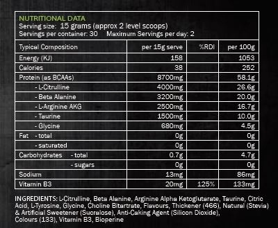 SCORPION PUMP NON-STIM PRE WORKOUT