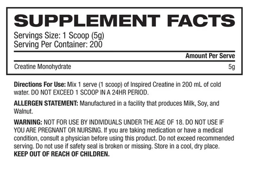 Inspired Creatine 1kg