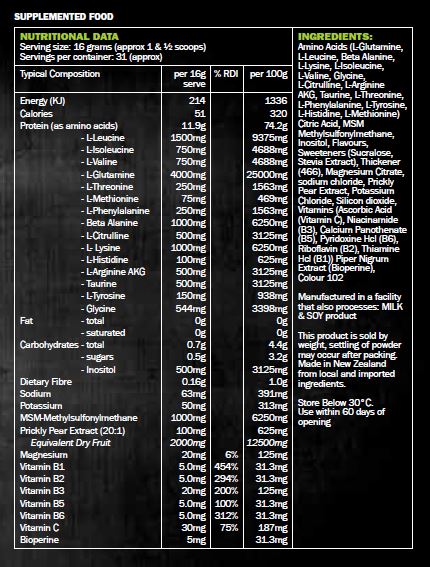 SCORPION AMINO PRO 500g EAAS + HYDRATION