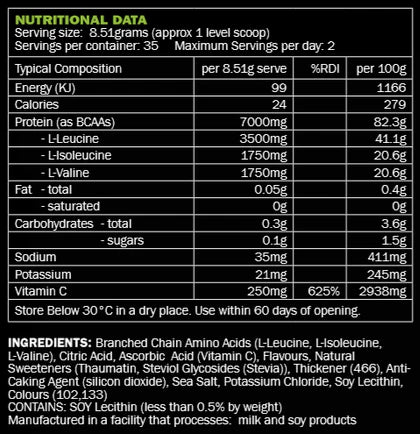 SCORPION BCAA POWDER 300g