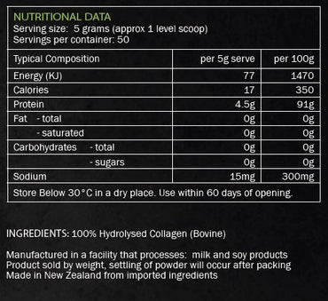 SCORPION HYDROLYSED COLLAGEN 250g