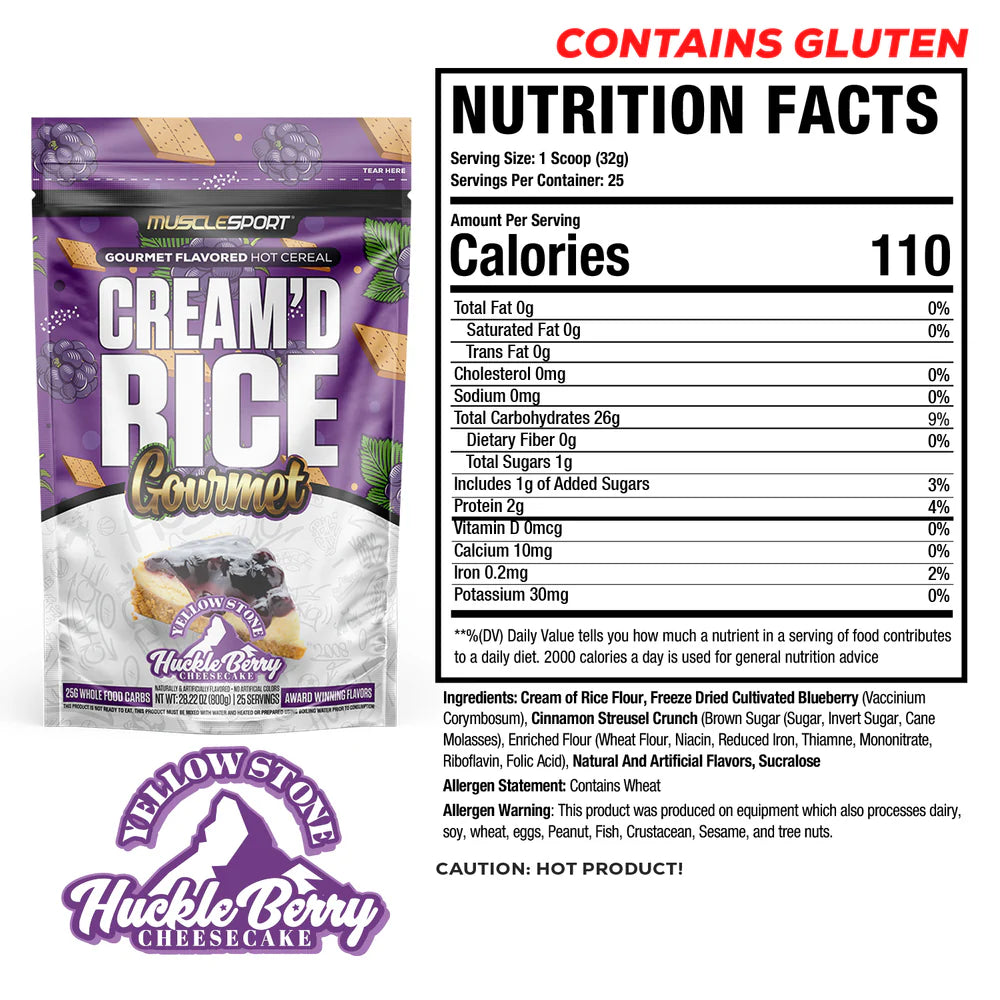 MuscleSport Cream'd Rice Gourmet