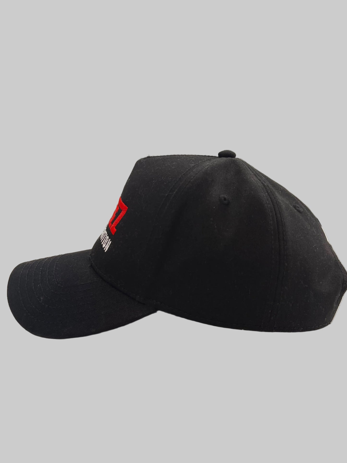 GYMEEZ - Embroidered Snap Back: Black / Red