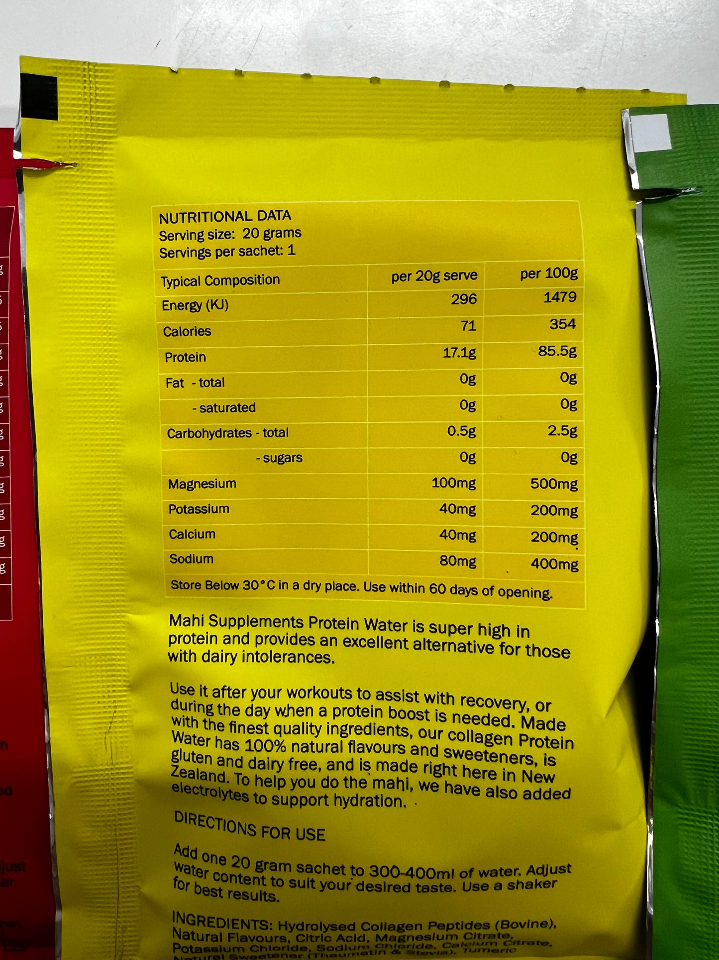 MAHI Protein Water Sample