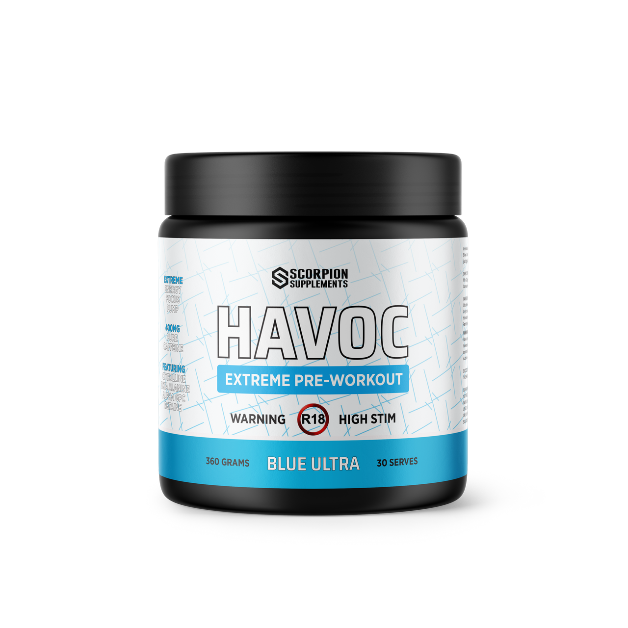 Scorpion Supplements - HAVOC High Stim Pre Workout