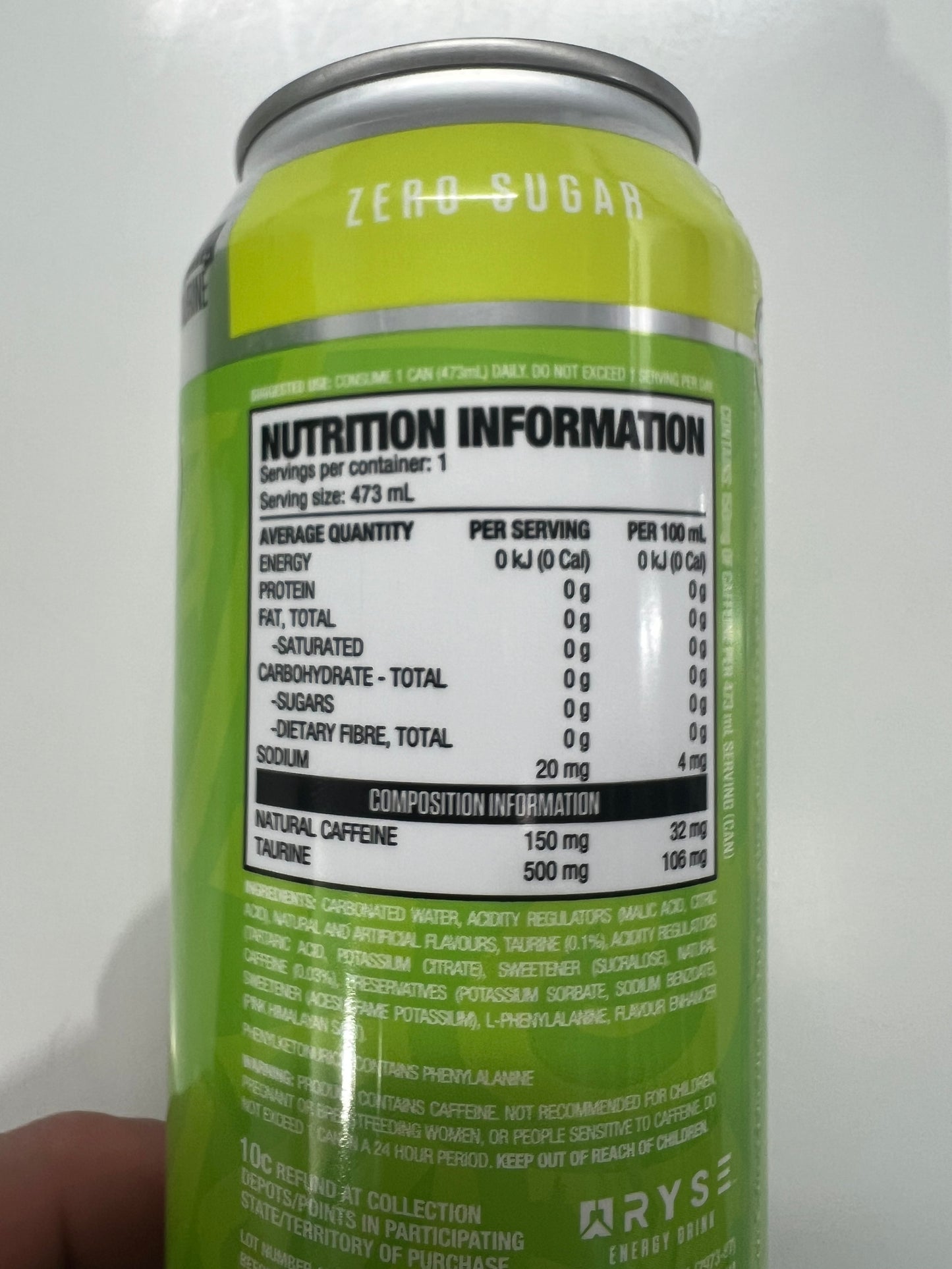 Ryse Energy - RTD 500ml