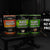 Three protein powder packages labeled 'Ripped Burner Protein', 'Whey Protein', and 'Plant Protein' with 'Premium NZ Made Protein' text on a dark background.