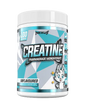 A container of Nexus Sports Nutrition Creatine Monohydrate with a blue and white label, flavored with lemon and ginger, and featuring a fox graphic.