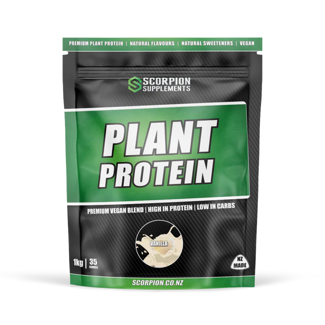 Scorpion Supplements Plant Protein package on a white background