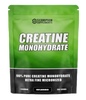 Green supplement package of Scorpion Supplements Creatine Monohydrate on a white background