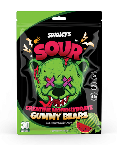 Swolleys Creatine Monohydrate Gummy Bears (5g Creatine per serve) - 30 servings