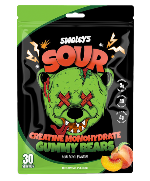 Swolleys Creatine Monohydrate Gummy Bears (5g Creatine per serve) - 30 servings