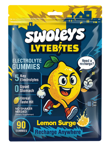 Swoleys LyteBites Electrolyte Gummies – 45 servings
