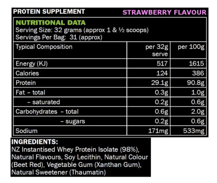 SCORPION  WHEY PROTEIN ISOLATE 'WPI' – 1KG