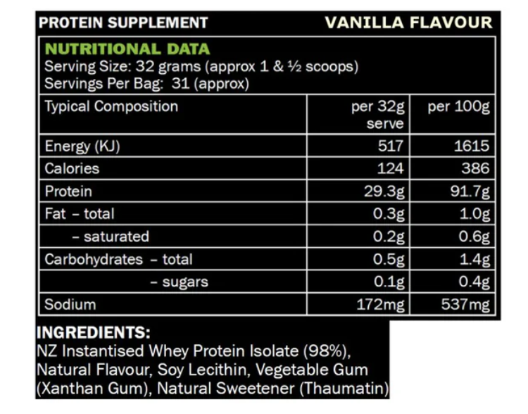 SCORPION  WHEY PROTEIN ISOLATE 'WPI' – 1KG