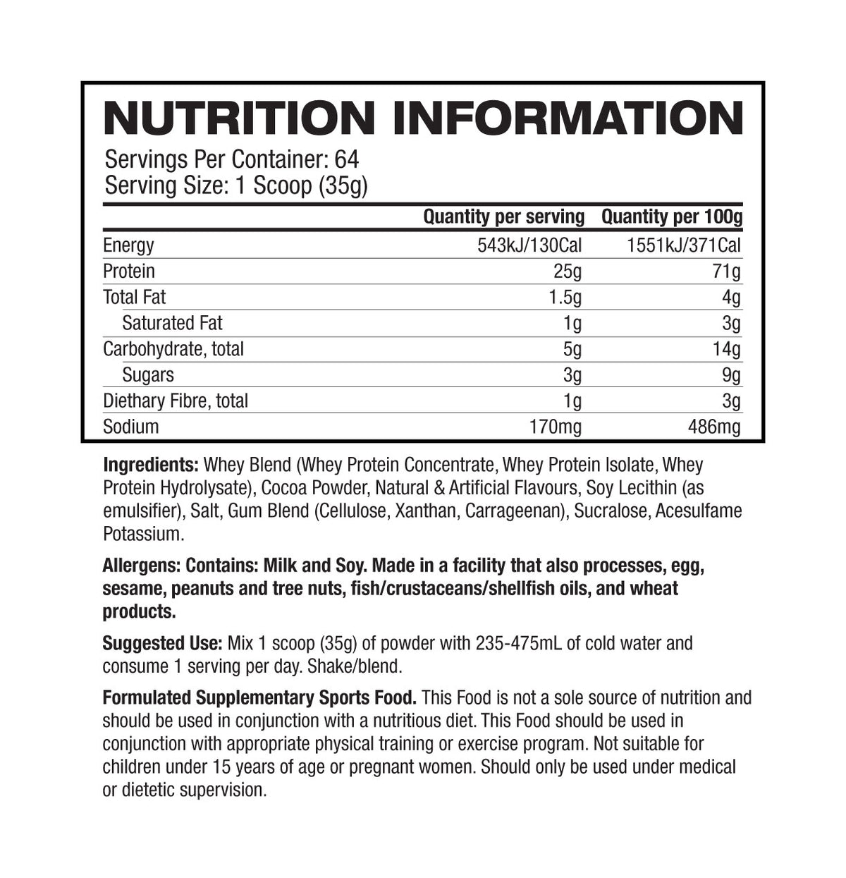 BASIC Whey 2Lb (908g)