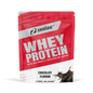 Zealea whey protein package with red and white design on a white background